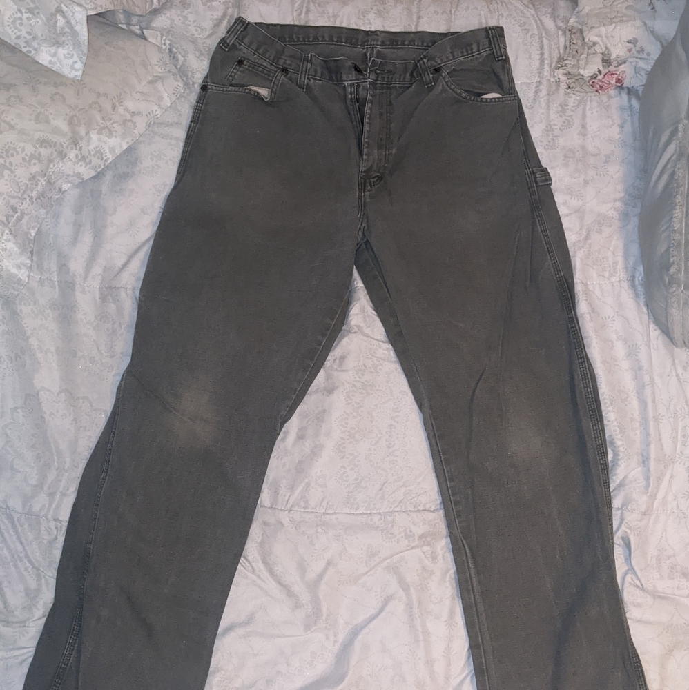 Dickies Men's Relaxed Fit Straight-Leg Duck Carpenter Jean Size 36x34